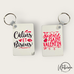 Charger l'image dans la galerie, Porte-clés  St Valentin ❤️ Calin bisous
