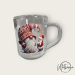 Charger l'image dans la galerie, Mug/tasse verre transparent Gnome de Noël 🎅
